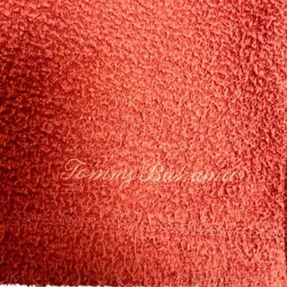 Tommy Bahama Textured V-Neck Fleece Pullover Sweater. Rust. Men's Size XL - Picture 4 of 12